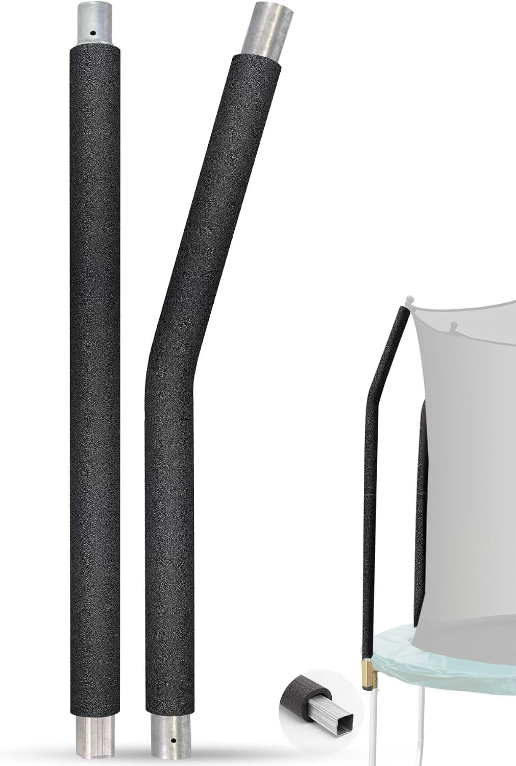 Trampoline Poles Replacement for Skywalker Or Jumpzylla,Galvanized Trampoline Enclosure Pole for Skywalker or Jumpzylla,Replace Parts#4201 4202 4135 OR for Jumpzylla 8ft 10ft&12ft 14ft